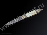 ENGRAVING GOLD FOLDING DAGGER